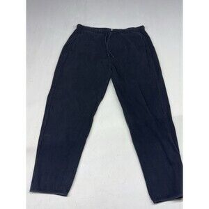 Kotn Sweatpants Women’s XXL Black Wide Leg Baggy 100% Egyptian Cotton Drawstring